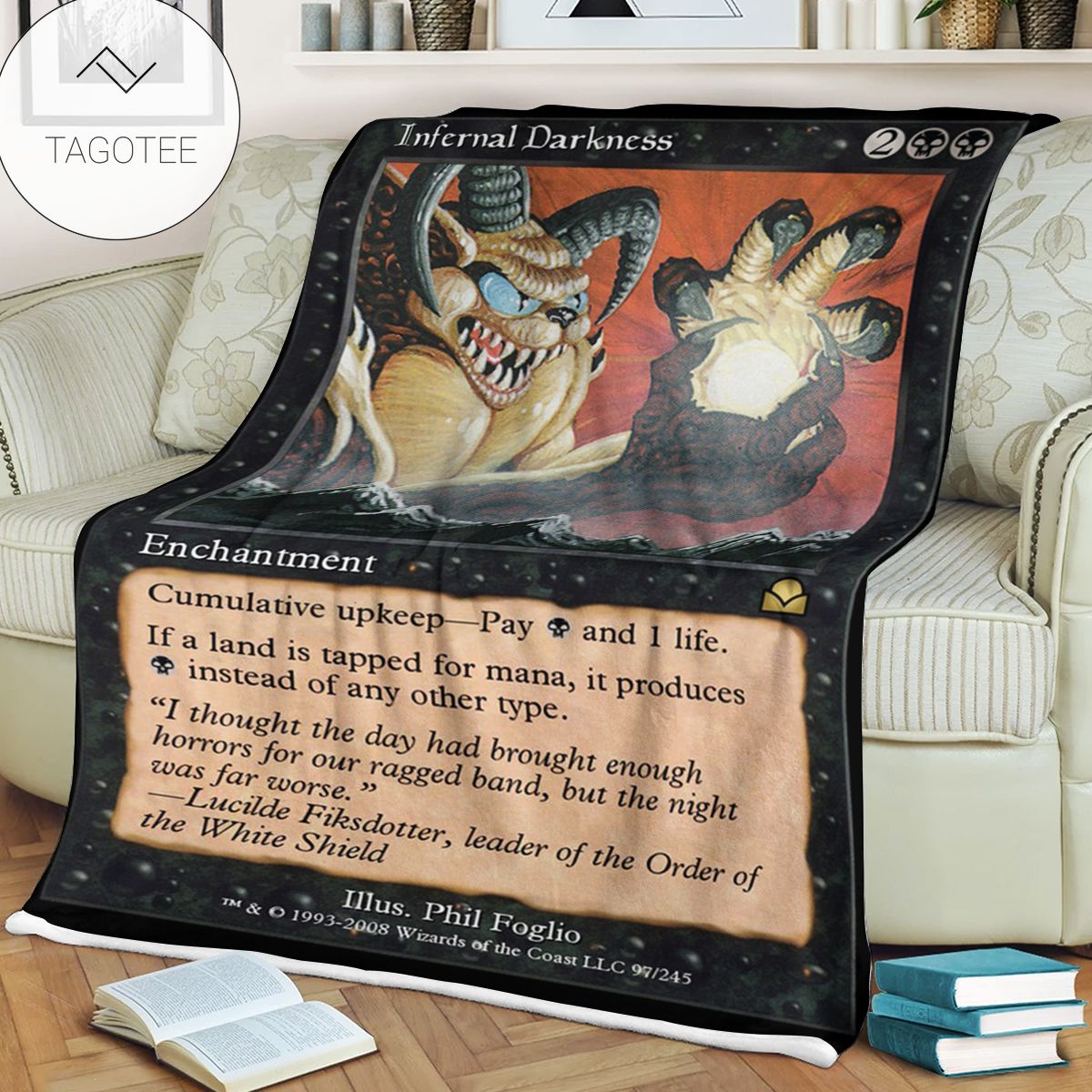Game Mtg Magic The Gathering Infernal Darkness Blanket Game Mtg Magic The Gathering Infernal Darkness Blanket