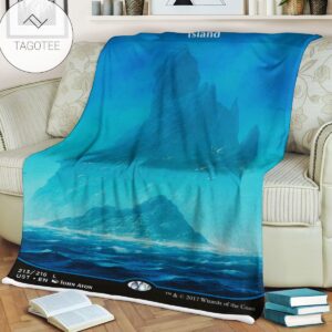 Game Mtg Magic The Gathering Island Sherpa Blanket