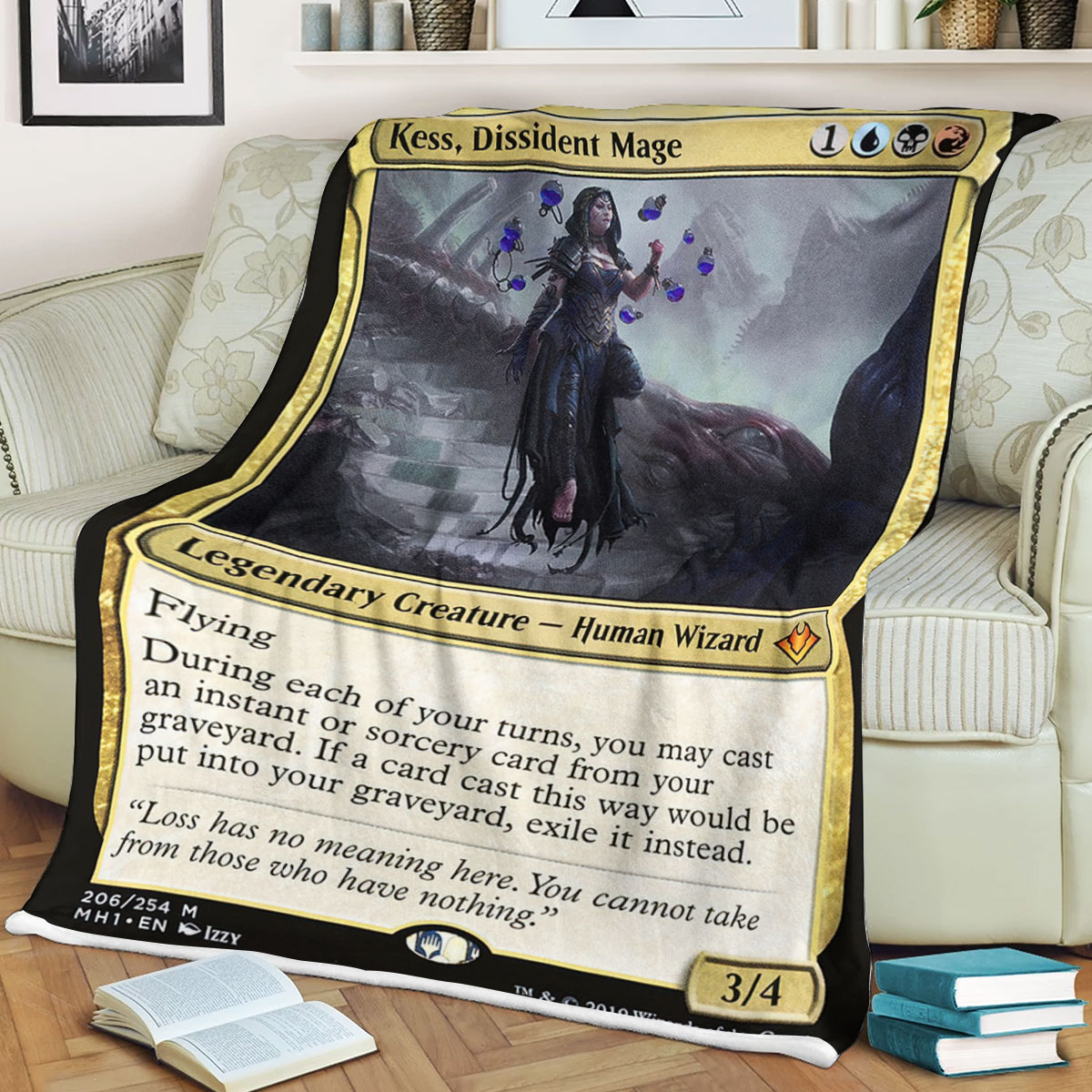 Game Mtg Magic The Gathering Kess Dissident Mage Sherpa Blanket Game Mtg Magic The Gathering Kess Dissident Mage Sherpa Blanket