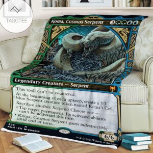 Game Mtg Magic The Gathering Koma Cosmos Serpent Blanket