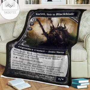 Game Mtg Magic The Gathering Korlash Heir To Blackblade Blanket