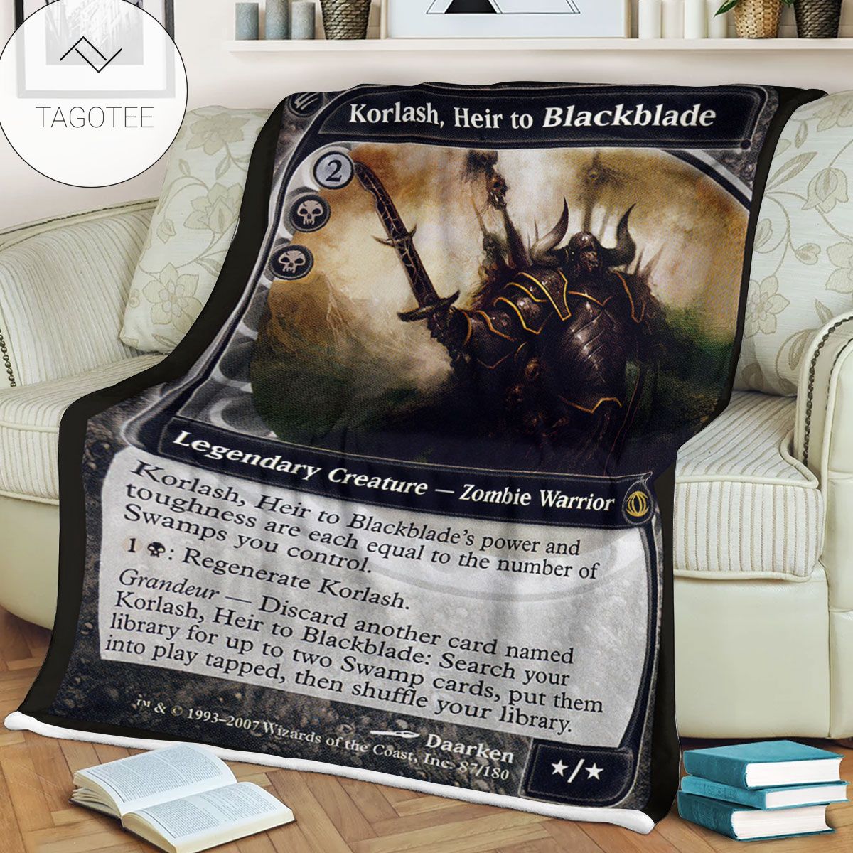 Game Mtg Magic The Gathering Korlash Heirto Blackblade Sherpa Blanket Tagotee Game Mtg Magic The Gathering Korlash Heirto Blackblade Sherpa Blanket Tagotee