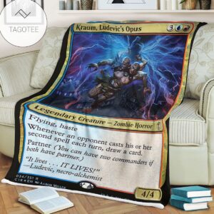 Game Mtg Magic The Gathering Kraum Ludevics Opus Sherpa Blanket