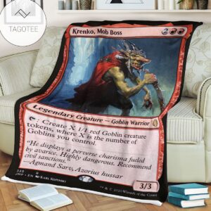 Game Mtg Magic The Gathering Krenko Mob Boss Blanket
