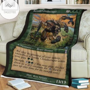 Game Mtg Magic The Gathering Krosan Cloudscraper Fleece Blanket