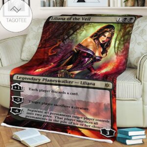Game Mtg Magic The Gathering Liliana Of The Veil Blanket
