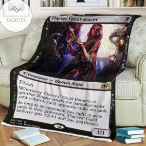 Game Mtg Magic The Gathering M21 125 Thieves Guild Enforcer Fleece Blanket