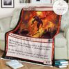 Game Mtg Magic The Gathering M21 149 Havoc Jester Fleece Blanket
