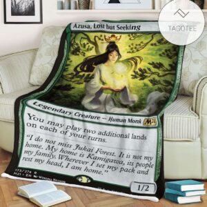 Game Mtg Magic The Gathering M21 173 Azusa Lost But Seeking Fleece Blanket Tagotee