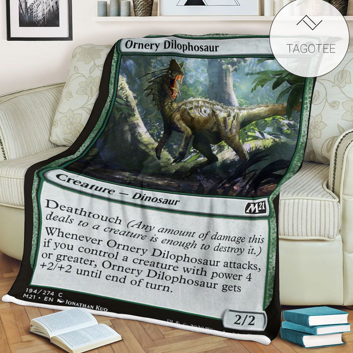 Game Mtg Magic The Gathering M21 194 Ornery Dilophosaur Fleece Blanket Tagotee Game Mtg Magic The Gathering M21 194 Ornery Dilophosaur Fleece Blanket Tagotee