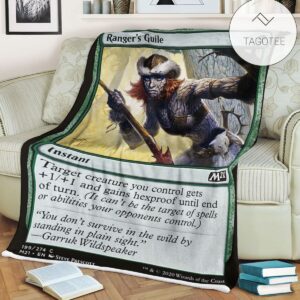Game Mtg Magic The Gathering M21 199 Ranger S Guile Fleece Blanket Tagotee