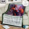 Game Mtg Magic The Gathering M21 201 Run Afoul Fleece Blanket