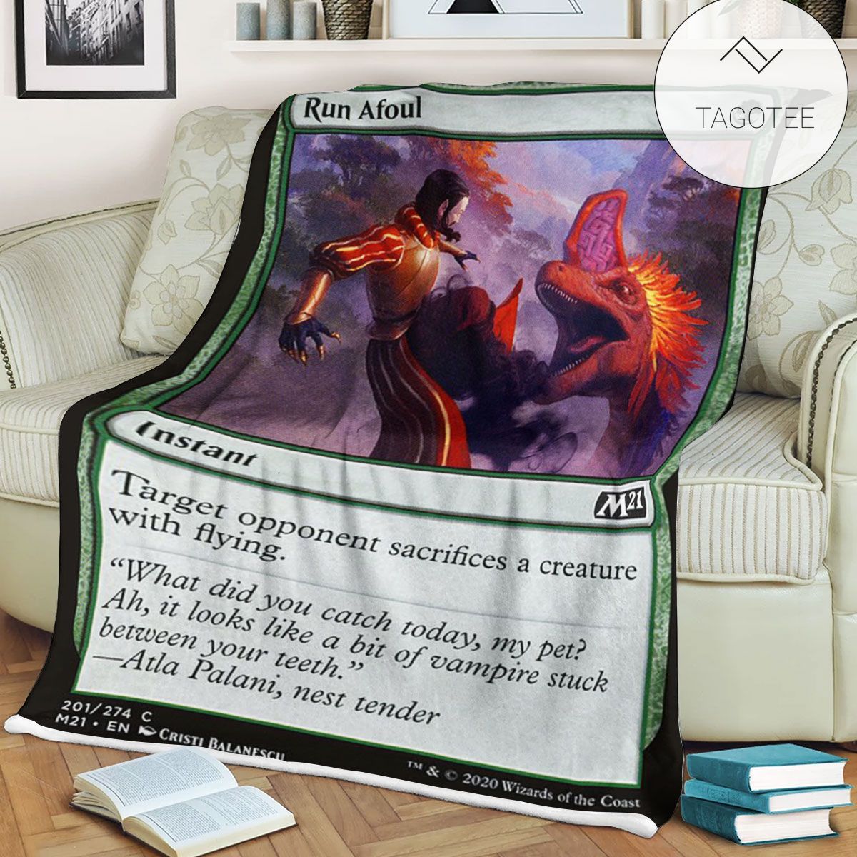 Game Mtg Magic The Gathering M21 201 Run Afoul Fleece Blanket Game Mtg Magic The Gathering M21 201 Run Afoul Fleece Blanket