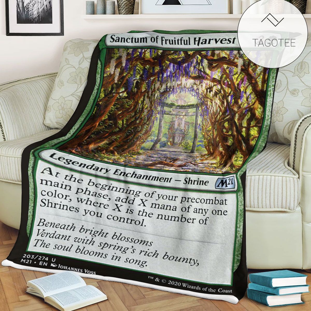 Game Mtg Magic The Gathering M21 203 Sanctum Of Fruitful Harvest Fleece Blanket Game Mtg Magic The Gathering M21 203 Sanctum Of Fruitful Harvest Fleece Blanket