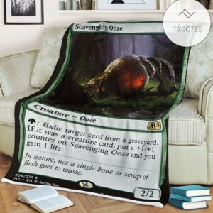 Game Mtg Magic The Gathering M21 204 Scavenging Ooze Fleece Blanket