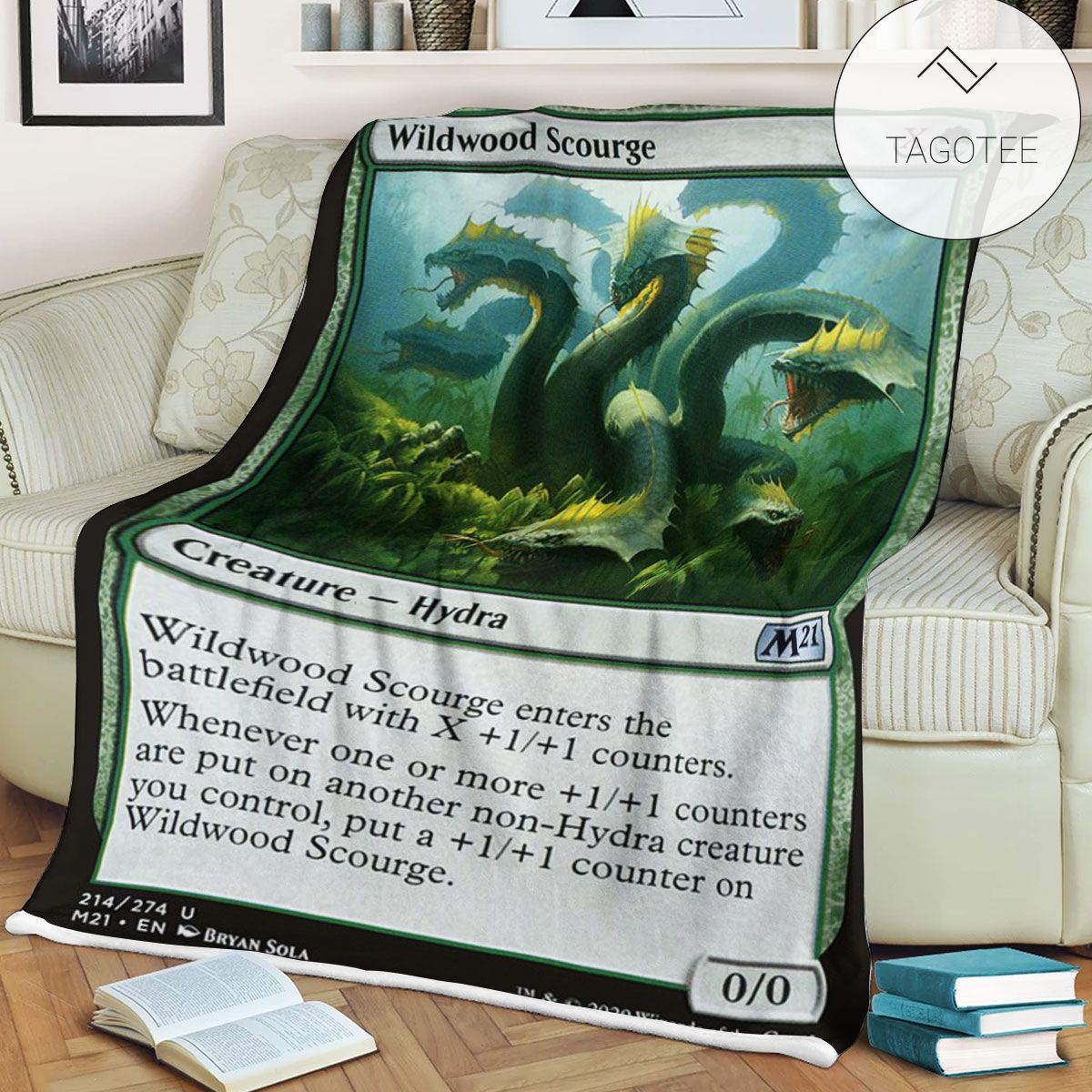 Game Mtg Magic The Gathering M21 214 Wildwood Scourge Fleece Blanket Game Mtg Magic The Gathering M21 214 Wildwood Scourge Fleece Blanket