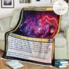 Game Mtg Magic The Gathering M21 218 Experimental Overload Fleece Blanket
