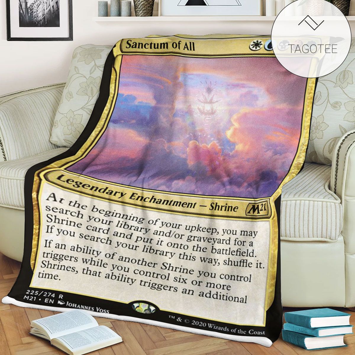 Game Mtg Magic The Gathering M21 225 Sanctum Of All Fleece Blanket Game Mtg Magic The Gathering M21 225 Sanctum Of All Fleece Blanket