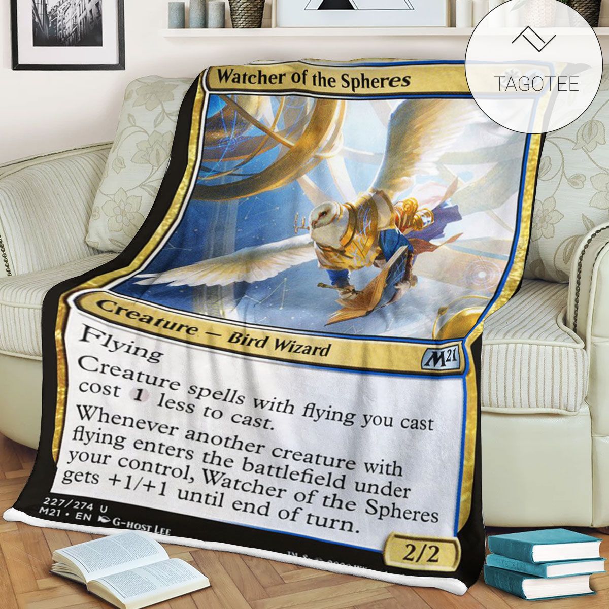 Game Mtg Magic The Gathering M21 227 Watcher Of The Spheres Fleece Blanket Game Mtg Magic The Gathering M21 227 Watcher Of The Spheres Fleece Blanket