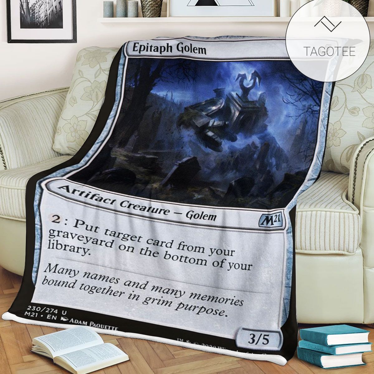 Game Mtg Magic The Gathering M21 230 Epitaph Golem Fleece Blanket Tagotee Game Mtg Magic The Gathering M21 230 Epitaph Golem Fleece Blanket Tagotee