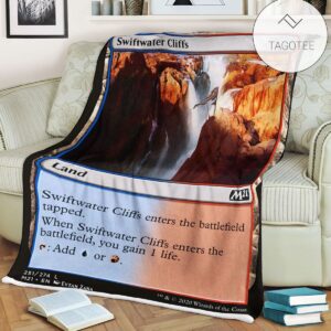 Game Mtg Magic The Gathering M21 251 Swiftwater Cliffs Fleece Blanket Tagotee