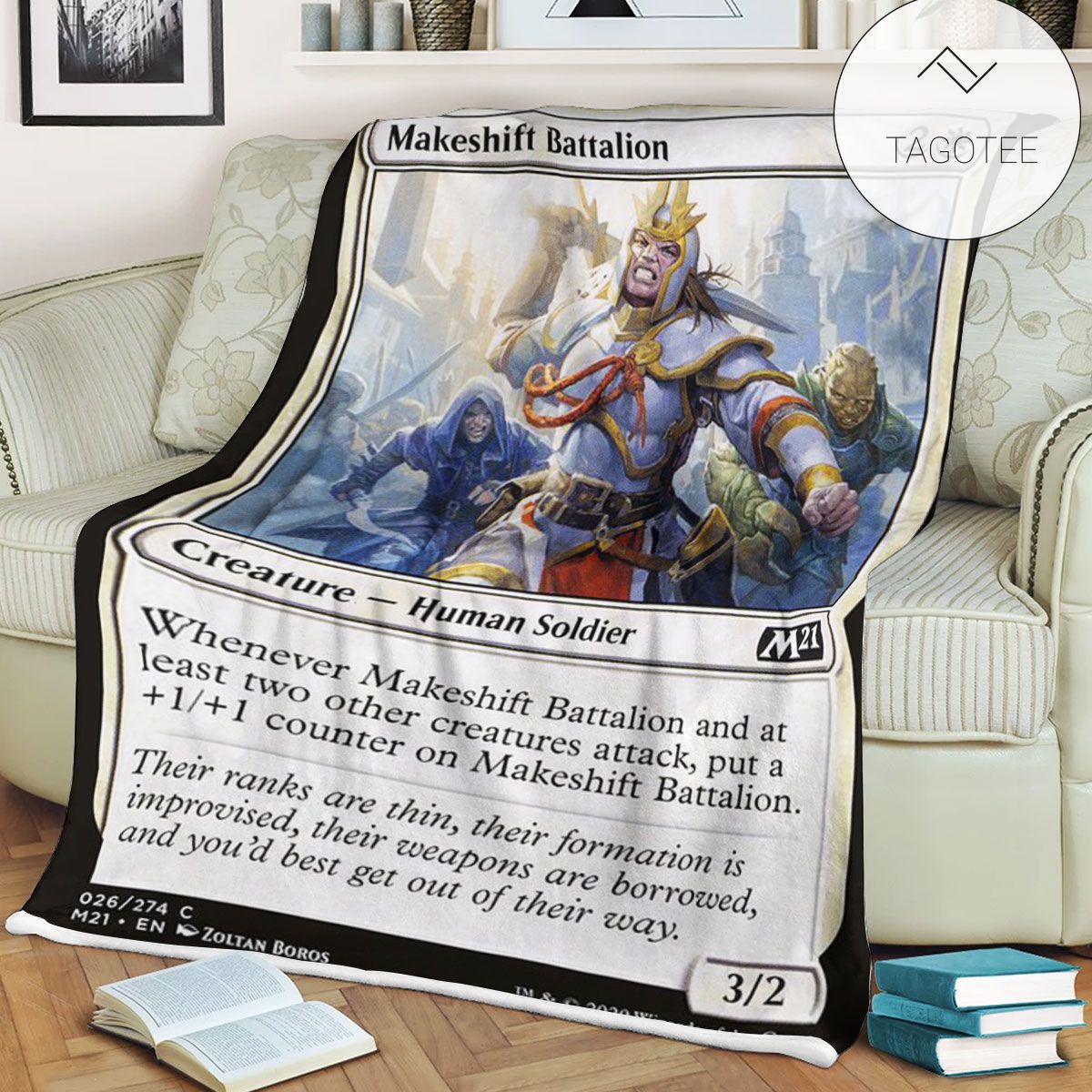 Game Mtg Magic The Gathering M21 26 Makeshift Battalion Fleece Blanket Tagotee Game Mtg Magic The Gathering M21 26 Makeshift Battalion Fleece Blanket Tagotee