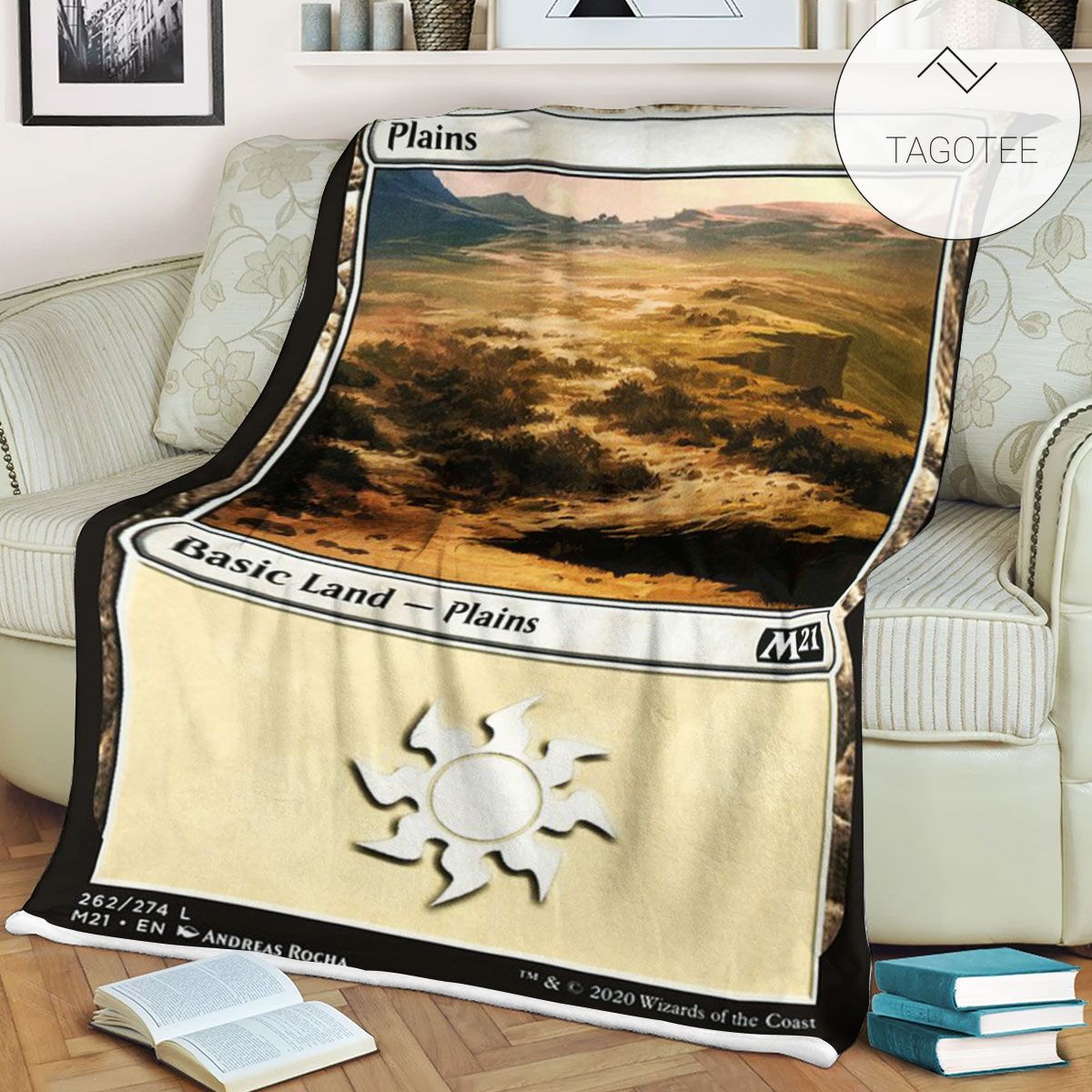 Game Mtg Magic The Gathering M21 262 Plains Fleece Blanket Game Mtg Magic The Gathering M21 262 Plains Fleece Blanket