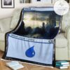 Game Mtg Magic The Gathering M21 264 Island Fleece Blanket