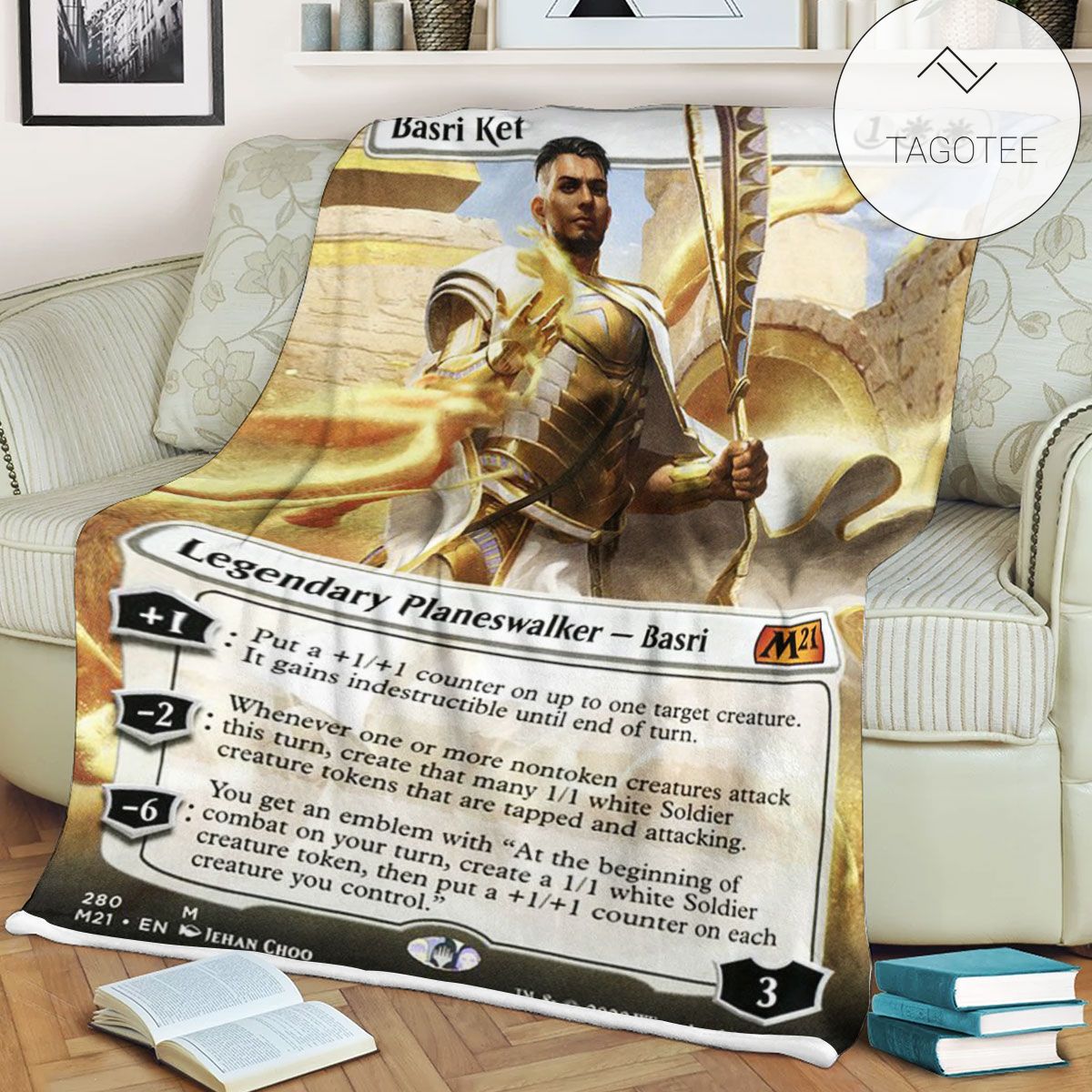 Game Mtg Magic The Gathering M21 280 Basri Ket Fleece Blanket Game Mtg Magic The Gathering M21 280 Basri Ket Fleece Blanket