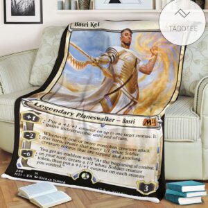 Game Mtg Magic The Gathering M21 286 Basri Ket Fleece Blanket Tagotee