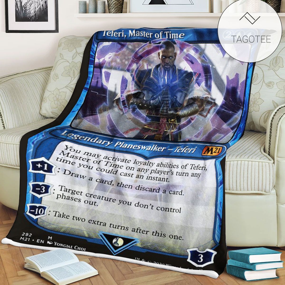 Game Mtg Magic The Gathering M21 292 Teferi Master Of Time Fleece Blanket Tagotee Game Mtg Magic The Gathering M21 292 Teferi Master Of Time Fleece Blanket Tagotee