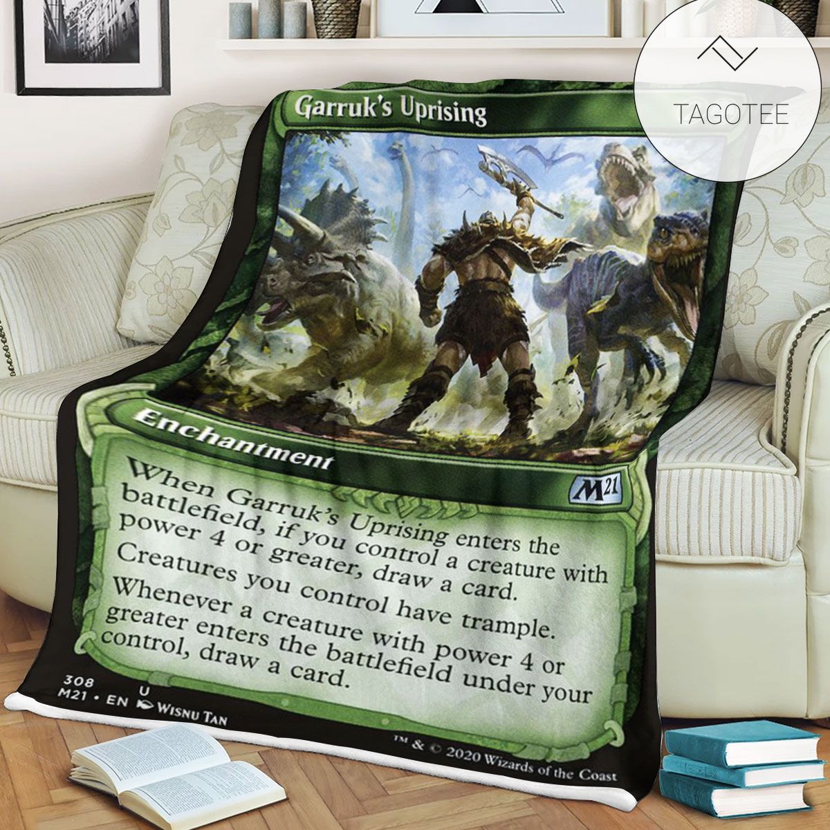 Game Mtg Magic The Gathering M21 308 Garruk S Uprising Fleece Blanket Game Mtg Magic The Gathering M21 308 Garruk S Uprising Fleece Blanket