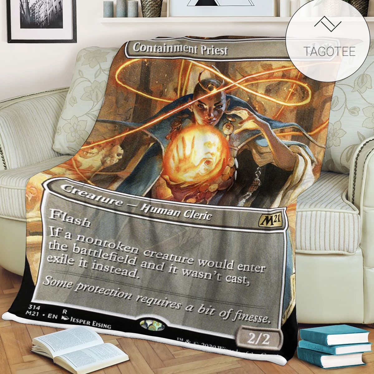 Game Mtg Magic The Gathering M21 314 Containment Priest Fleece Blanket Tagotee Game Mtg Magic The Gathering M21 314 Containment Priest Fleece Blanket Tagotee
