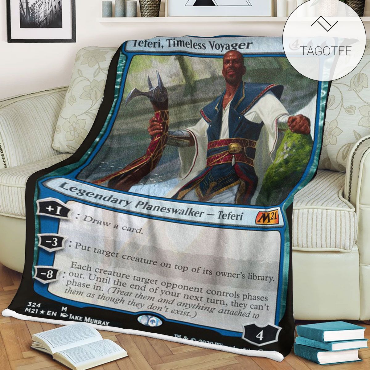 Game Mtg Magic The Gathering M21 324 Teferi Timeless Voyager Fleece Blanket Tagotee Game Mtg Magic The Gathering M21 324 Teferi Timeless Voyager Fleece Blanket Tagotee