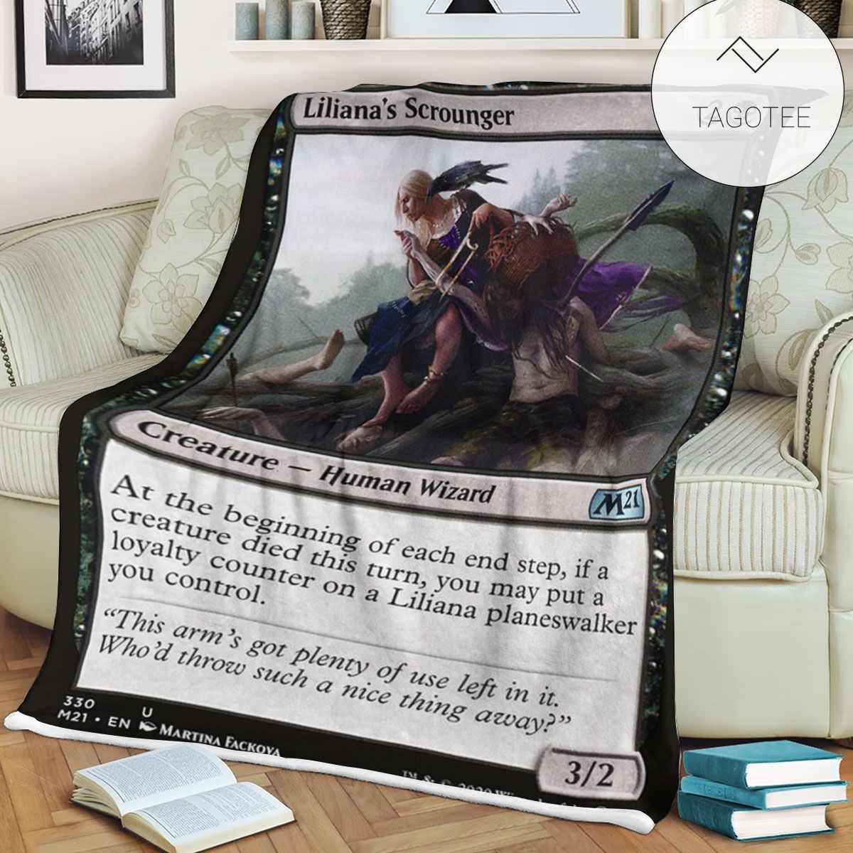 Game Mtg Magic The Gathering M21 330 Liliana S Scrounger Fleece Blanket Tagotee Game Mtg Magic The Gathering M21 330 Liliana S Scrounger Fleece Blanket Tagotee