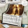 Game Mtg Magic The Gathering M21 34 Seasoned Hallowblade Fleece Blanket