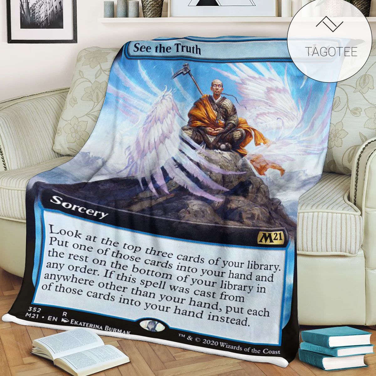 Game Mtg Magic The Gathering M21 352 See The Truth Fleece Blanket Game Mtg Magic The Gathering M21 352 See The Truth Fleece Blanket