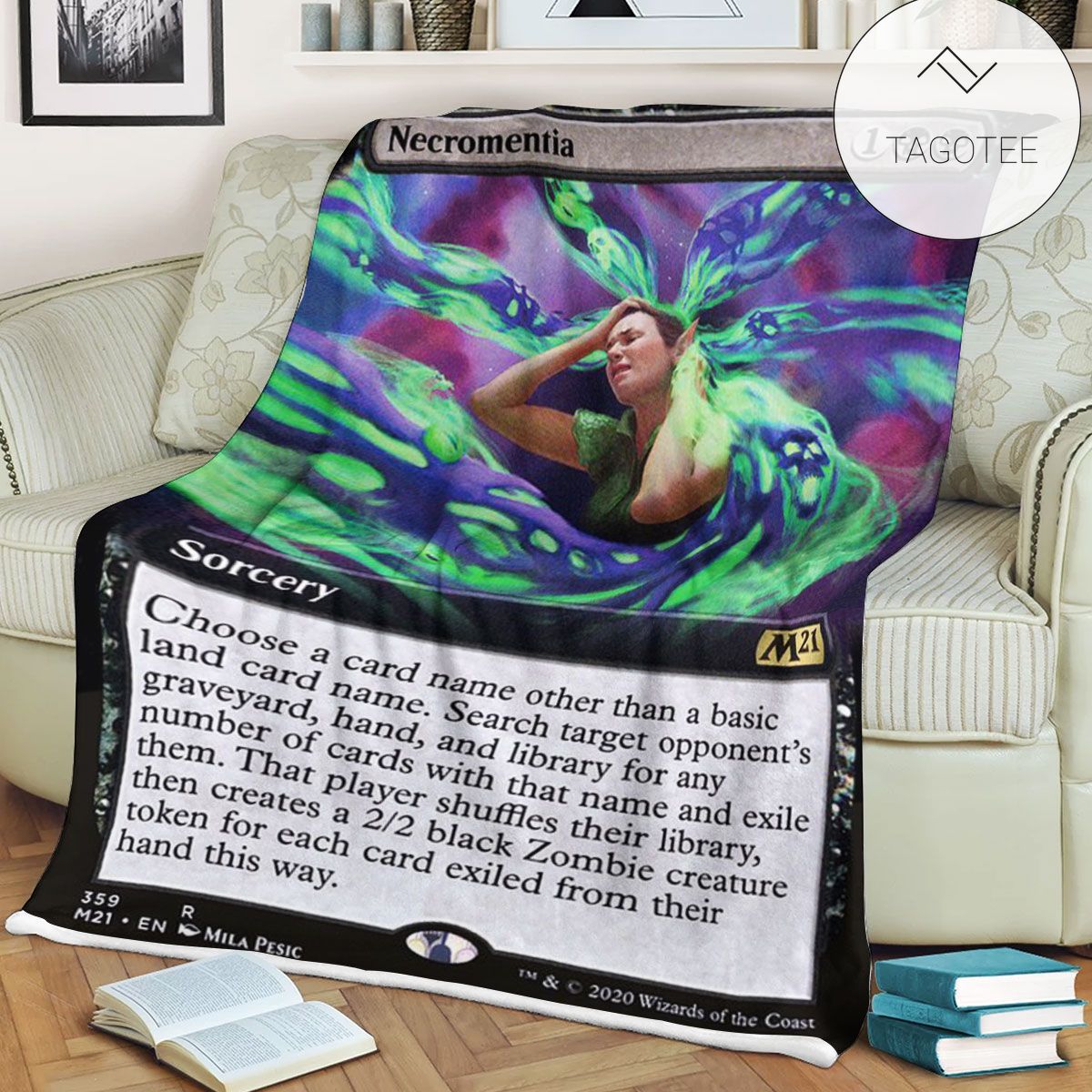 Game Mtg Magic The Gathering M21 359 Necromentia Fleece Blanket Tagotee Game Mtg Magic The Gathering M21 359 Necromentia Fleece Blanket Tagotee