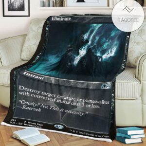 Game Mtg Magic The Gathering M21 395 Eliminate Fleece Blanket Tagotee