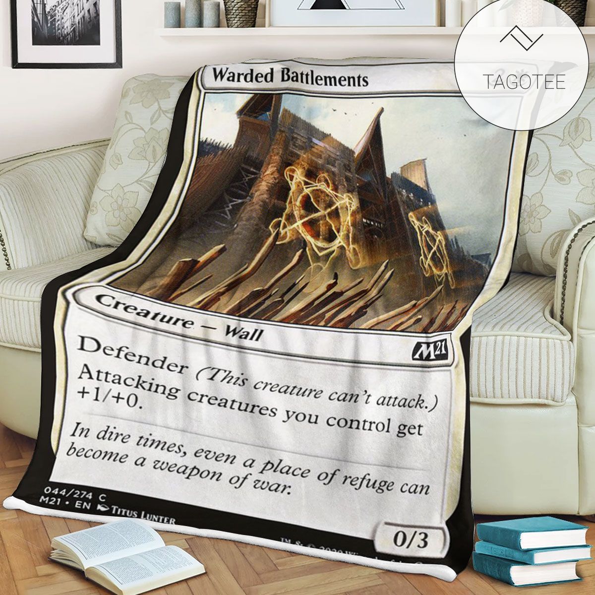 Game Mtg Magic The Gathering M21 44 Warded Battlements Fleece Blanket Tagotee Game Mtg Magic The Gathering M21 44 Warded Battlements Fleece Blanket Tagotee