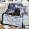 Game Mtg Magic The Gathering M21 45 Barrin Tolarian Archmage Fleece Blanket
