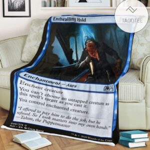 Game Mtg Magic The Gathering M21 49 Enthralling Hold Fleece Blanket