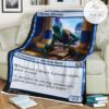 Game Mtg Magic The Gathering M21 55 Library Larcenist Fleece Blanket