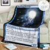 Game Mtg Magic The Gathering M21 65 Roaming Ghostlight Fleece Blanket