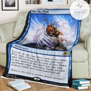 Game Mtg Magic The Gathering M21 69 See The Truth Fleece Blanket Tagotee