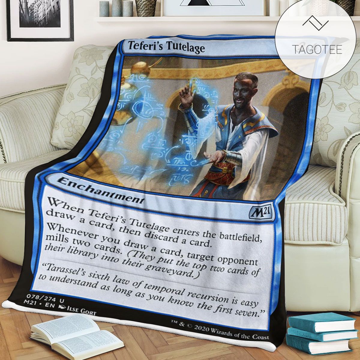 Game Mtg Magic The Gathering M21 78 Teferi S Tutelage Fleece Blanket Tagotee Game Mtg Magic The Gathering M21 78 Teferi S Tutelage Fleece Blanket Tagotee
