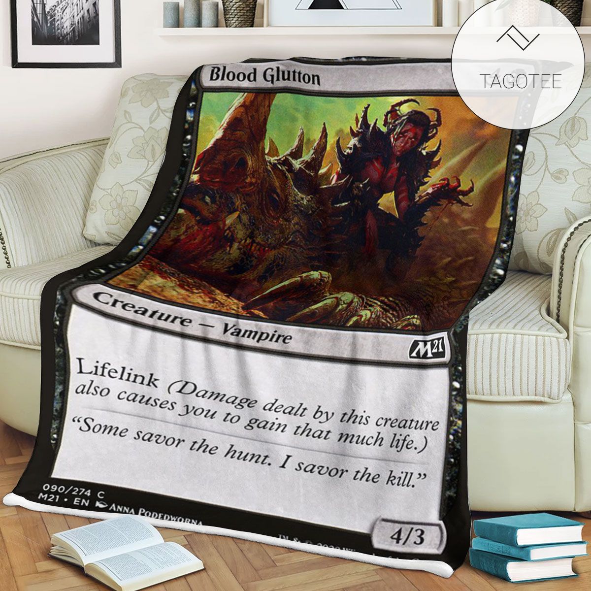 Game Mtg Magic The Gathering M21 90 Blood Glutton Fleece Blanket Tagotee Game Mtg Magic The Gathering M21 90 Blood Glutton Fleece Blanket Tagotee