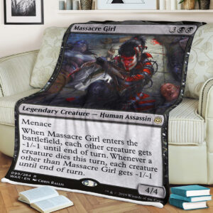 Game Mtg Magic The Gathering Massacre Girl Blanket