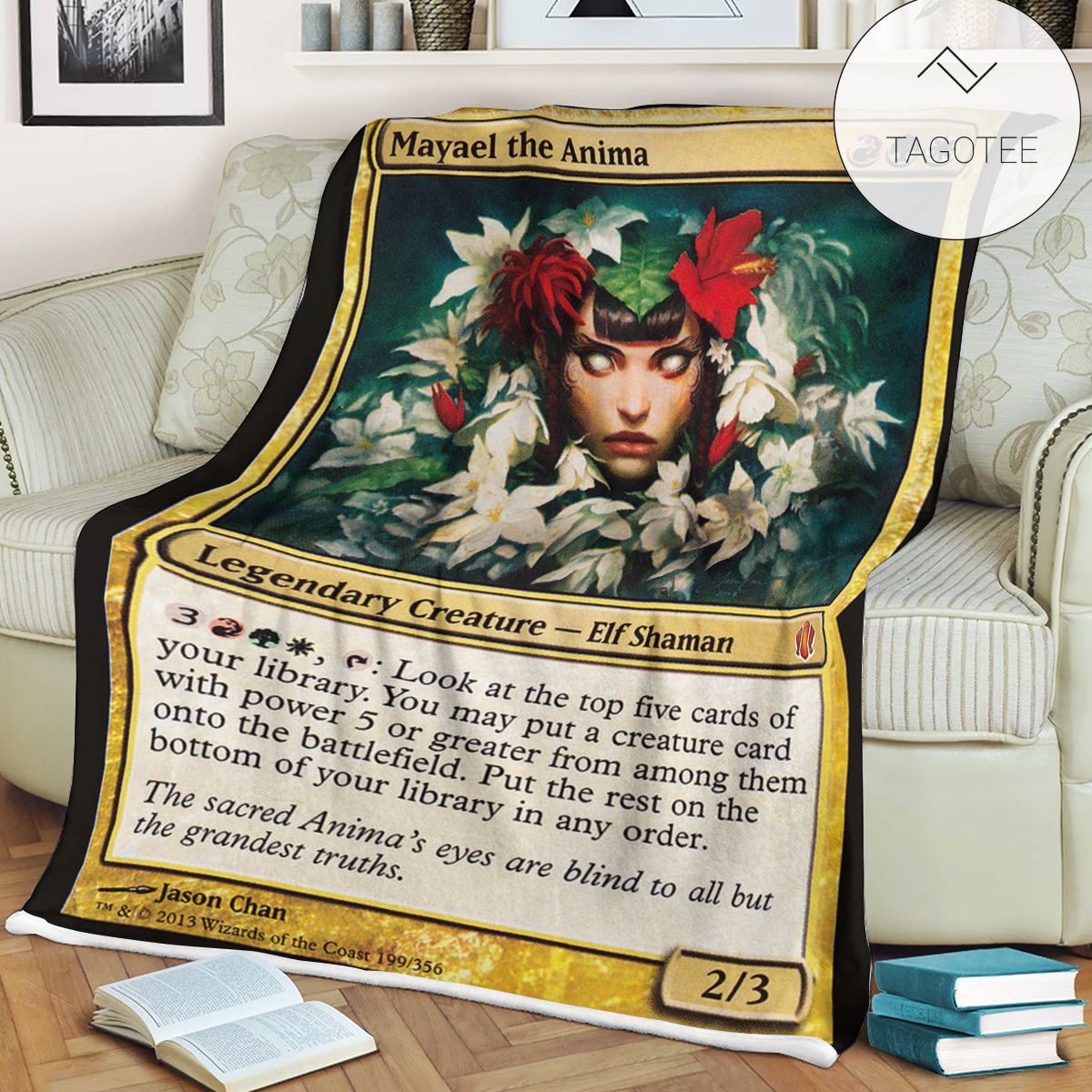 Game Mtg Magic The Gathering Mayael The Anima Soft Blanket Game Mtg Magic The Gathering Mayael The Anima Soft Blanket