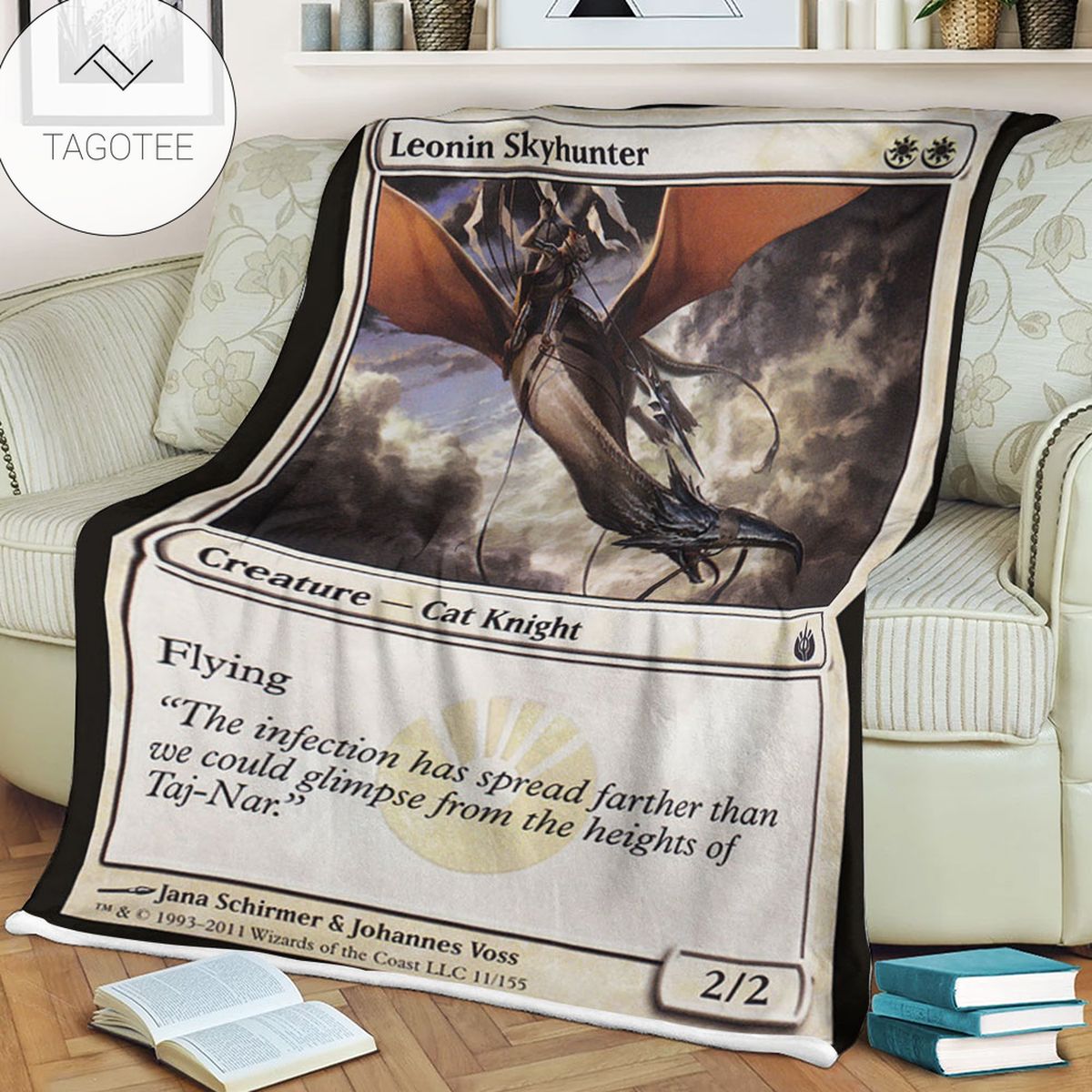 Game Mtg Magic The Gathering Mbs 11 Leonin Skyhunter Fleece Blanket Game Mtg Magic The Gathering Mbs 11 Leonin Skyhunter Fleece Blanket